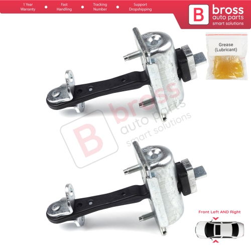2 Pieces Front Door Hinge Stop Check Strap Limiter for Ford Transit MK7 2006-2014 Tourneo 6C1AV23500AC 