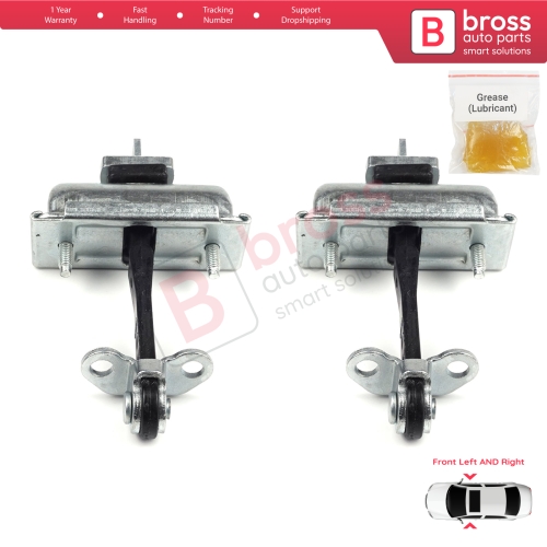 2 Pieces Front Door Hinge Stop Check Strap Limiter for Ford Transit MK7 2006-2014 Tourneo 6C1AV23500AC 