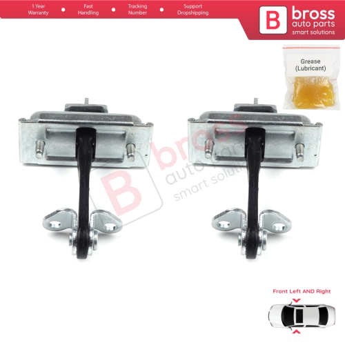 2 Pieces Front Door Hinge Stop Check Strap Limiter for Ford Transit MK7 2006-2014 Tourneo 6C1AV23500AC 