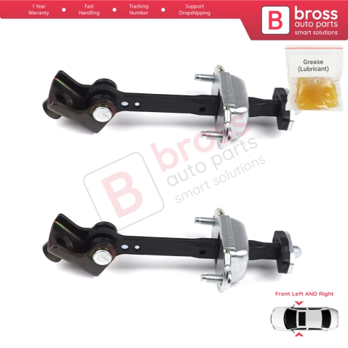2 Pieces Front Door Hinge Stop Check Strap Limiter for Ford Transit Connect MK1 Tourneo 2002-2013 2T1AV23500AD 
