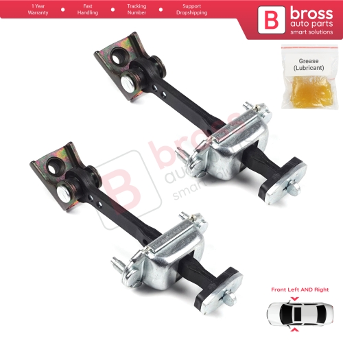 2 Pieces Front Door Hinge Stop Check Strap Limiter for Ford Transit Connect MK1 Tourneo 2002-2013 2T1AV23500AD 