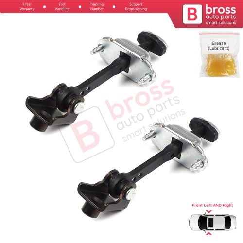 2 Pieces Front Door Hinge Stop Check Strap Limiter for Ford Transit Connect MK1 Tourneo 2002-2013 2T1AV23500AD 