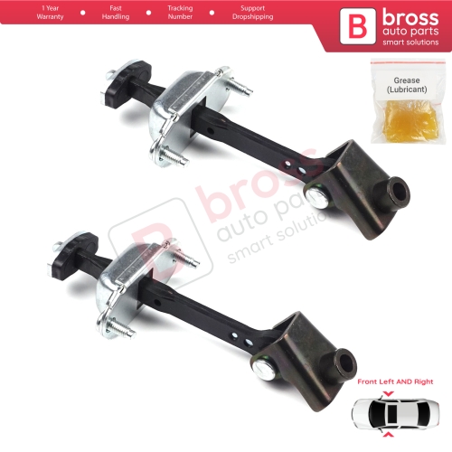 2 Pieces Front Door Hinge Stop Check Strap Limiter for Ford Transit Connect MK1 Tourneo 2002-2013 2T1AV23500AD 