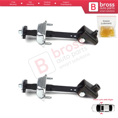 2 Pieces Front Door Hinge Stop Check Strap Limiter for Ford Transit Connect MK1 Tourneo 2002-2013 2T1AV23500AD 