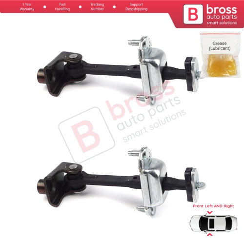 2 Pieces Front Door Hinge Stop Check Strap Limiter for Ford Transit Connect MK1 Tourneo 2002-2013 2T1AV23500AD 