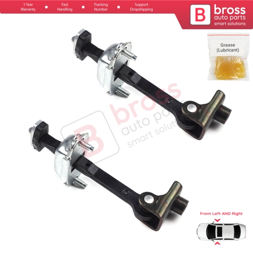 2 Pieces Front Door Hinge Stop Check Strap Limiter for Ford Transit Connect MK1 Tourneo 2002-2013 2T1AV23500AD 