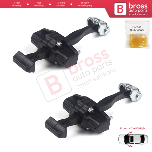 2 Pieces Front Door Hinge Stop Check Strap Limiter for Ford Focus MK3 C346 2010-2019 BM51A23500AA 