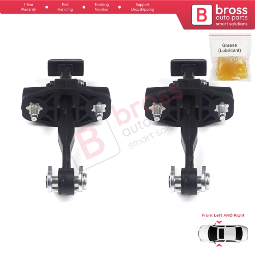 2 Pieces Front Door Hinge Stop Check Strap Limiter for Ford Focus MK3 C346 2010-2019 BM51A23500AA 