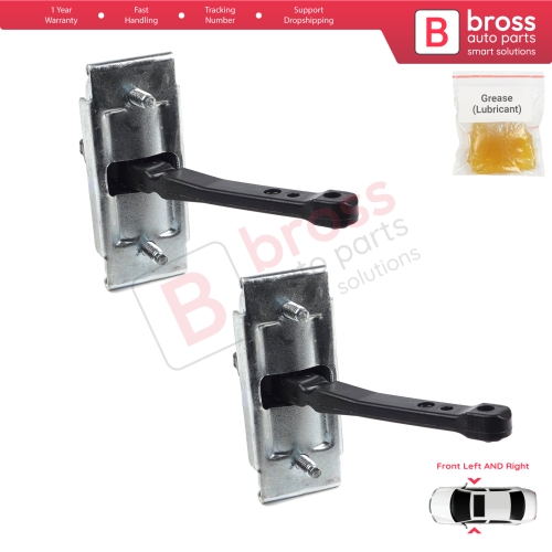 2 Pieces Front Door Hinge Stop Check Strap Limiter for Ford Ranger 1998-2012 2M34J23552BA 