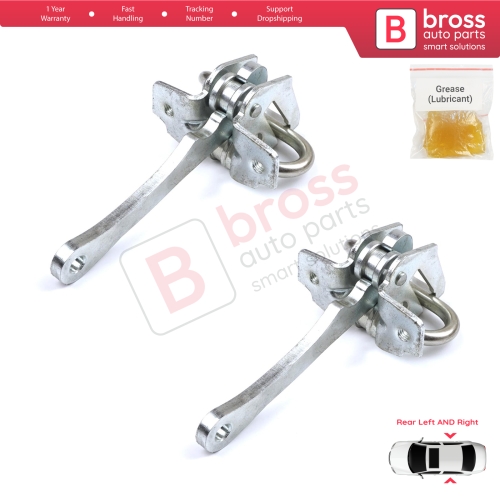 2 Pieces Rear Door Hinge Stop Check Strap Limiter for Fiat Tempra 159 Tipo 160 4/5 Door 46424566 