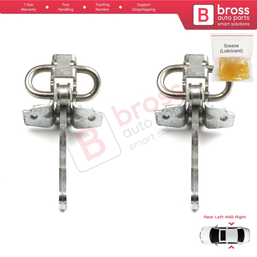2 Pieces Rear Door Hinge Stop Check Strap Limiter for Fiat Tempra 159 Tipo 160 4/5 Door 46424566 