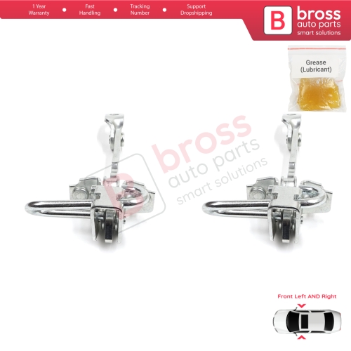 2 Pieces Front Door Hinge Stop Check Strap Limiter for Alfa Romeo 147 2001-2010 GT 937 2003-2010 50512115