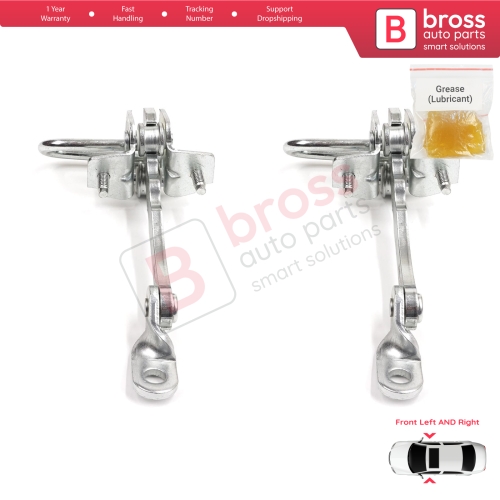2 Pieces Front Door Hinge Stop Check Strap Limiter for Alfa Romeo 147 2001-2010 GT 937 2003-2010 50512115