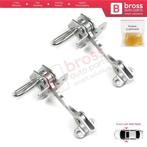 2 Pieces Front Door Hinge Stop Check Strap Limiter for Fiat Punto MK2 188 5-Door 1999-2012 51754186