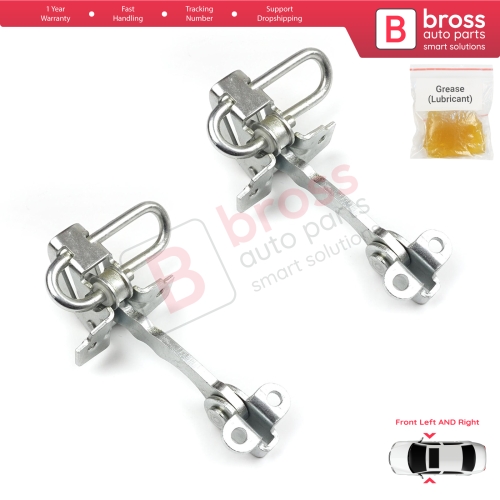 2 Pieces Front Door Hinge Stop Check Strap Limiter for Fiat Punto MK2 188 5-Door 1999-2012 51754186