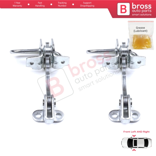 2 Pieces Front Door Hinge Stop Check Strap Limiter for Fiat Punto MK2 188 5-Door 1999-2012 51754186