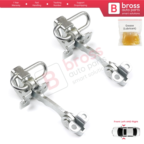 2 Pieces Front Door Hinge Stop Check Strap Limiter for Fiat Punto MK2 188 5-Door 1999-2012 51754186