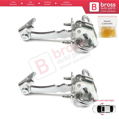 2 Pieces Front Door Hinge Stop Check Strap Limiter for Fiat 500 500C 500/595/695 Abarth 51782989