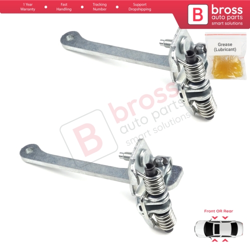 2 Pieces Front Rear Door Hinge Stop Check Strap Limiter for Renault 9 11 7702255777