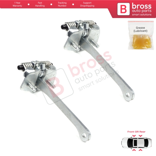 2 Pieces Front Rear Door Hinge Stop Check Strap Limiter for Renault 9 11 7702255777