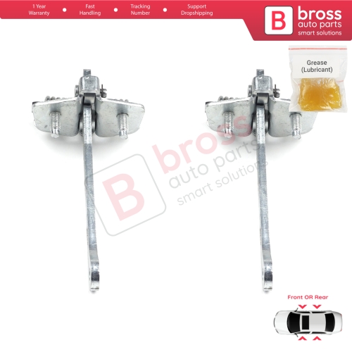 2 Pieces Front Rear Door Hinge Stop Check Strap Limiter for Renault 9 11 7702255777