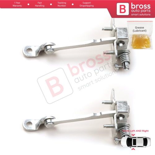 2 Pieces Front Door Hinge Stop Check Strap Limiter for Renault 19 21 7702253349 