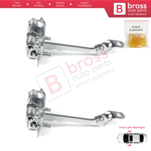 2 Pieces Front Door Hinge Stop Check Strap Limiter for Renault Kangoo MK1 Espace MK2 7700303548  