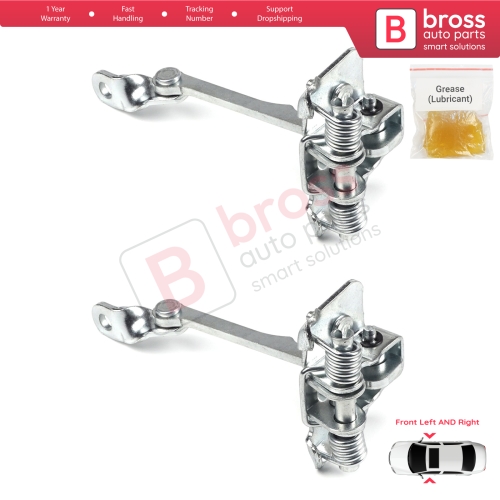 2 Pieces Front Door Hinge Stop Check Strap Limiter for Renault Kangoo MK1 Espace MK2 7700303548  