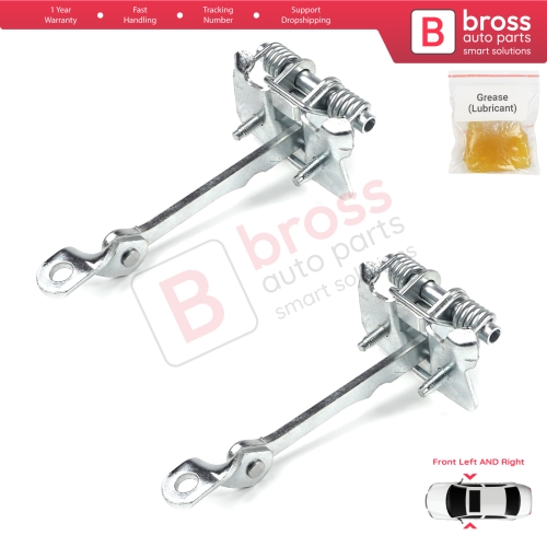 2 Pieces Front Door Hinge Stop Check Strap Limiter for Renault Kangoo MK1 Espace MK2 7700303548  