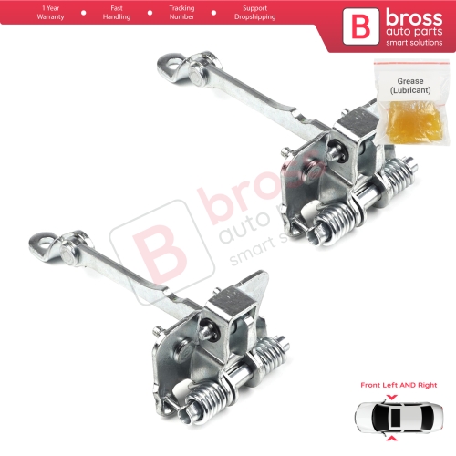 2 Pieces Front Door Hinge Stop Check Strap Limiter for Renault Kangoo MK1 Espace MK2 7700303548  