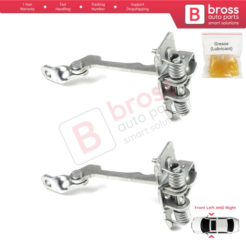 2 Pieces Front Door Hinge Stop Check Strap Limiter for Renault Laguna MK1 X56 1993-2001 7700424784 