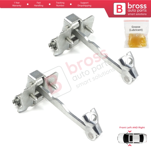 2 Pieces Front Door Hinge Stop Check Strap Limiter for Renault Dacia Sandero Logan Duster MK2 804302559R 