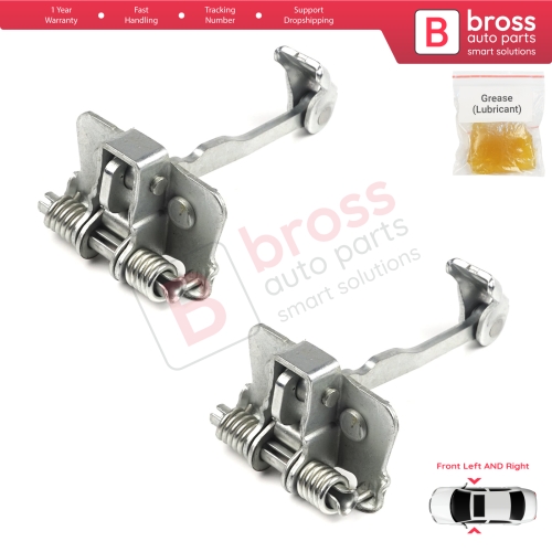 2 Pieces Front Door Hinge Stop Check Strap Limiter for Renault Dacia Sandero Logan Duster MK2 804302559R 