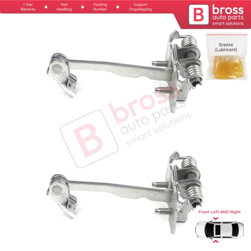 2 Pieces Front Door Hinge Stop Check Strap Limiter for Renault Dacia Sandero Logan Duster MK2 804302559R 