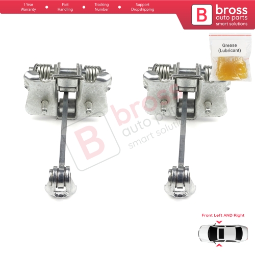 2 Pieces Front Door Hinge Stop Check Strap Limiter for Renault Dacia Sandero Logan Duster MK2 804302559R 
