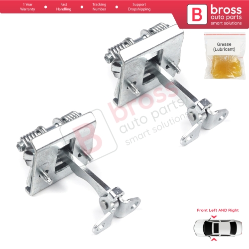 2 Pieces Front Door Hinge Stop Check Strap Limiter for Peugeot Partner Citroen Berlingo MK1 1996-2008 9181G4