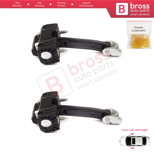 2 Pieces Front Door Hinge Stop Check Strap Limiter for Peugeot 407 6E 6D 2004-2011 4/5 Door 9181J0 