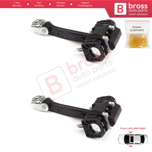 2 Pieces Front Door Hinge Stop Check Strap Limiter for Peugeot 407 6E 6D 2004-2011 4/5 Door 9181J0 