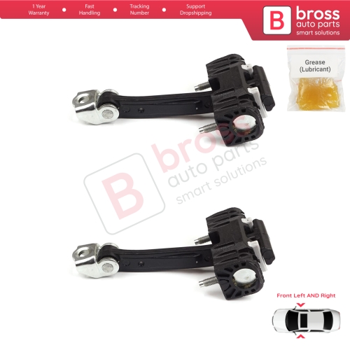 2 Pieces Front Door Hinge Stop Check Strap Limiter for Peugeot 407 6E 6D 2004-2011 4/5 Door 9181J0 