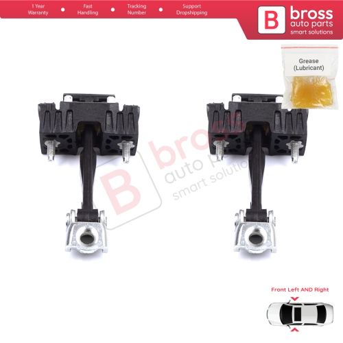 2 Pieces Front Door Hinge Stop Check Strap Limiter for Peugeot 407 6E 6D 2004-2011 4/5 Door 9181J0 