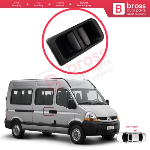 Rear Right Sliding Door Outer Handle for Renault Master MK2 1998-2010 Opel Movano A Nissan Interstar X70 7700352420