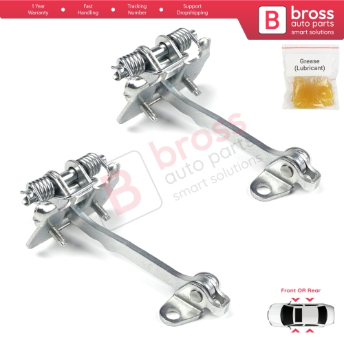2 Pieces Front Rear Door Hinge Stop Check Strap Limiter for Peugeot 406 1995–2004 4/5 Door 9181A1 
