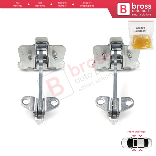 2 Pieces Front Rear Door Hinge Stop Check Strap Limiter for Peugeot 406 1995–2004 4/5 Door 9181A1 