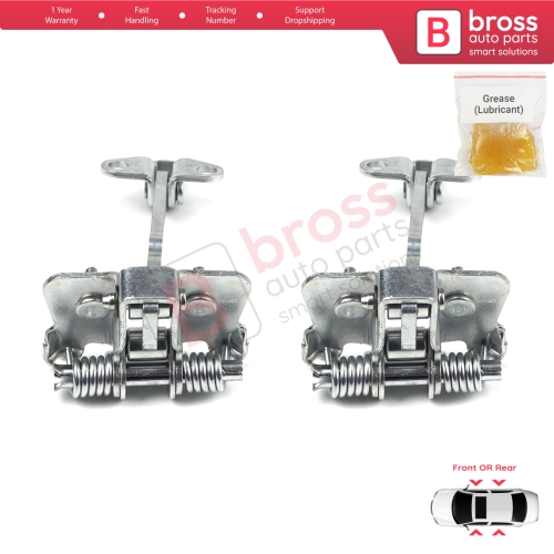 2 Pieces Front Rear Door Hinge Stop Check Strap Limiter for Peugeot 406 1995–2004 4/5 Door 9181A1 