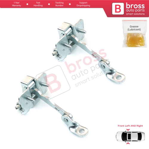 2 Pieces Front Door Hinge Stop Check Strap Limiter for Citroen C3 MK1 MK2 2002-2016 9181H1