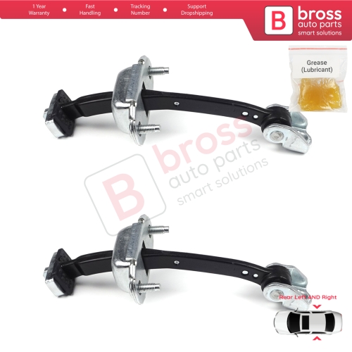 2 Pieces Rear Door Hinge Stop Check Strap Limiter for Citroen C4 MK1 Picasso MK1 2004-2011 9181H7