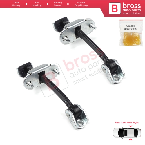 2 Pieces Rear Door Hinge Stop Check Strap Limiter for Citroen C4 MK1 Picasso MK1 2004-2011 9181H7