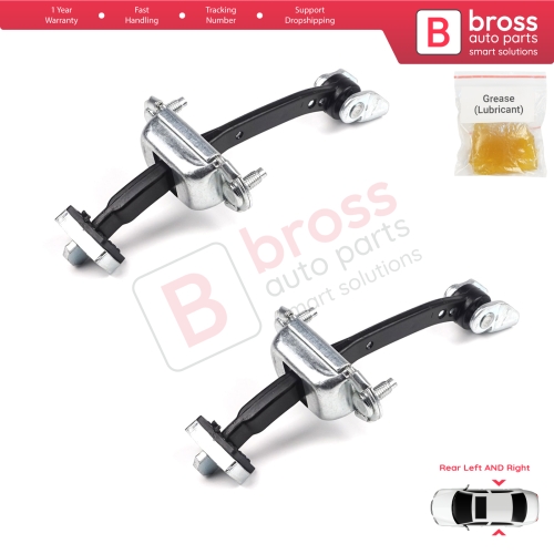 2 Pieces Rear Door Hinge Stop Check Strap Limiter for Citroen C4 MK1 Picasso MK1 2004-2011 9181H7