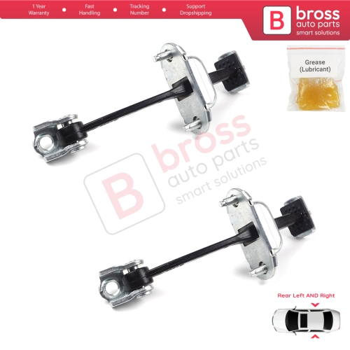 2 Pieces Rear Door Hinge Stop Check Strap Limiter for Citroen C4 MK1 Picasso MK1 2004-2011 9181H7