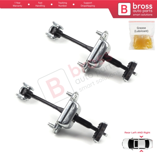 2 Pieces Rear Door Hinge Stop Check Strap Limiter for Citroen C4 MK1 Picasso MK1 2004-2011 9181H7